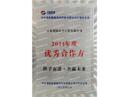 中电建2024年度优秀合作方